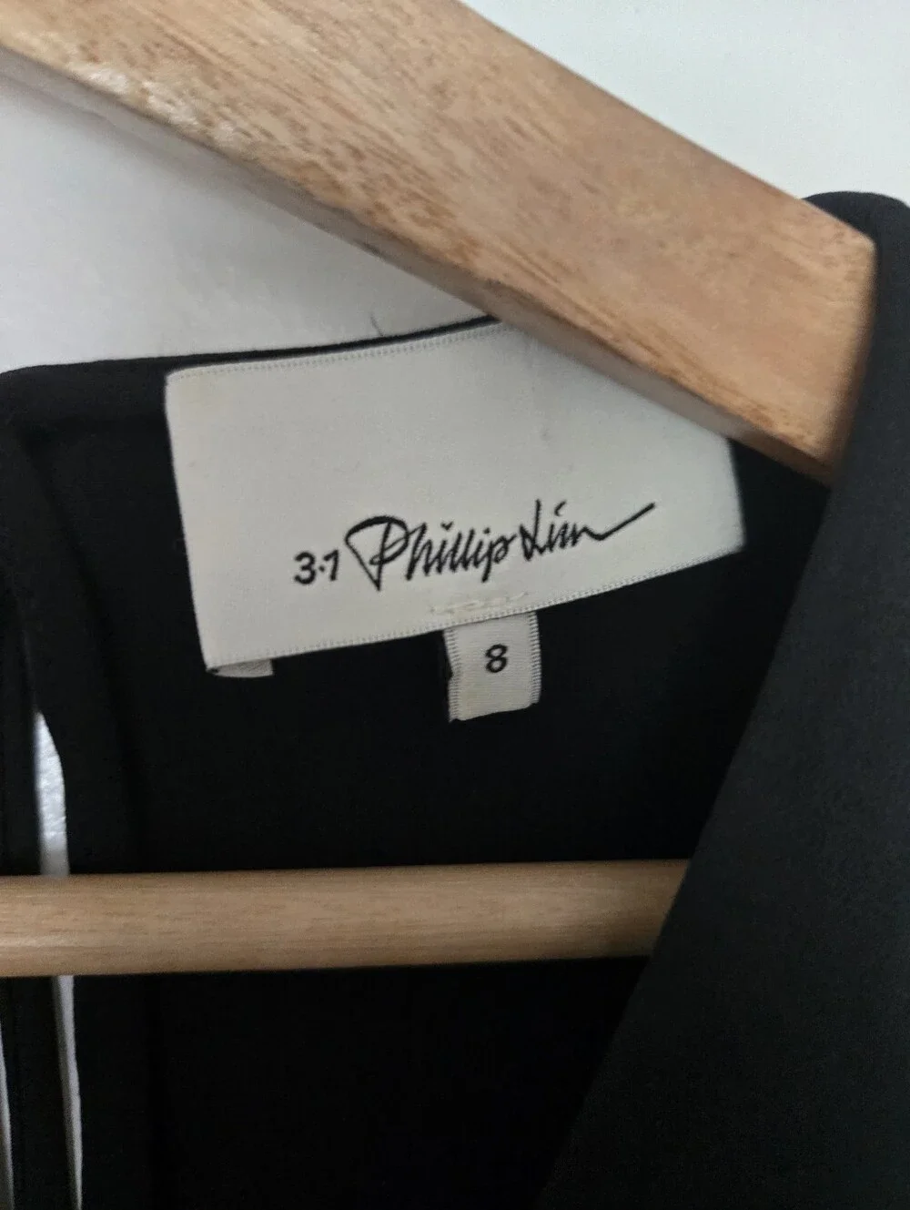 3.1 Phillip Lim Black Sleeveless Flowy Defined Waist Top Peplum Size 8